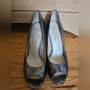 Marc Fischer Faux Snake Print Stilettos size 7.5m
